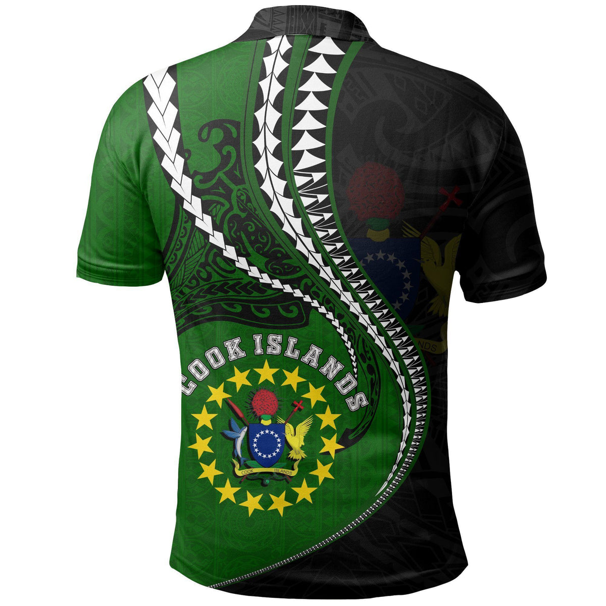 Polynesian Pride Apparel Cook Island Polo Shirt Kanaloa Tatau Gen CK - Polynesian Pride