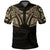 Polynesian Pride Apparel New Zealand Polo Shirt, Maori Tattoo Wolf Dragon Golf Gold Unisex Gold - Polynesian Pride