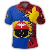 Polynesian Pride Apparel Gulf Polo Shirt PNG Suture Style Unisex Red - Polynesian Pride