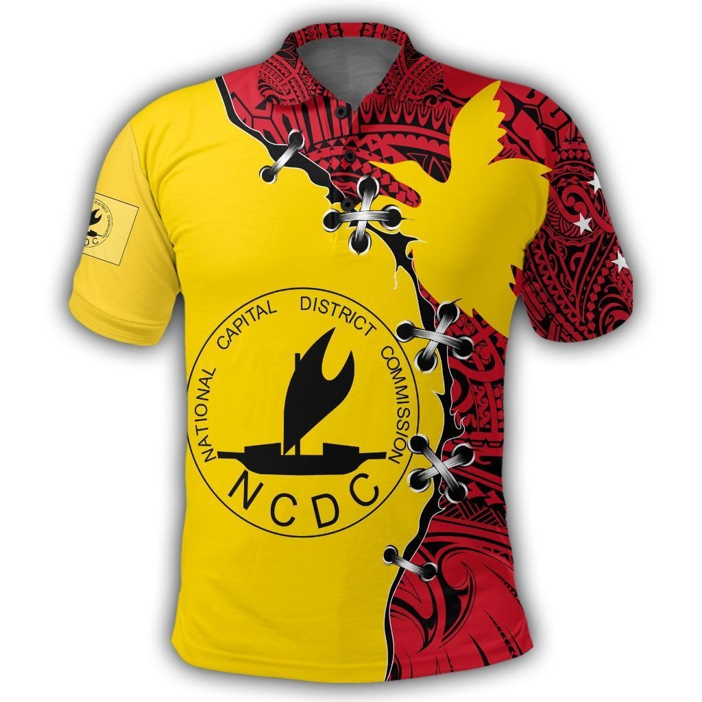 Polynesian Pride Apparel NCD Polo Shirt PNG Suture Style Unisex Red - Polynesian Pride