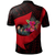 Polynesian Pride Apparel Chuuk Polo Shirt Polynesian Hook and Hibiscus (Red) - Polynesian Pride