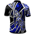 Polynesian Pride Apparel Pohnpei Polo Shirt Tribal Flower Special Pattern Blue Color - Polynesian Pride