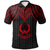 Polynesian Pride Apparel Pohnpei Polo Shirt Polynesian Armor Style Red Unisex Red - Polynesian Pride