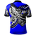 Polynesian Pride Apparel Pohnpei Polo Shirt Tribal Jungle Blue Pattern - Polynesian Pride