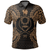 Polynesian Pride Apparel Pohnpei Polo Shirt Pohnpei Flag Map Polynesian Tattoo Gold Unisex Gold - Polynesian Pride
