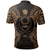 Polynesian Pride Apparel Pohnpei Polo Shirt Pohnpei Flag Map Polynesian Tattoo Gold - Polynesian Pride