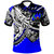 Polynesian Pride Apparel Pohnpei Polo Shirt Tribal Jungle Blue Pattern Unisex Blue - Polynesian Pride