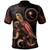Polynesian Pride Apparel Chuuk Polynesian Polo Shirt Turtle With Blooming Hibiscus Gold Unisex Gold - Polynesian Pride
