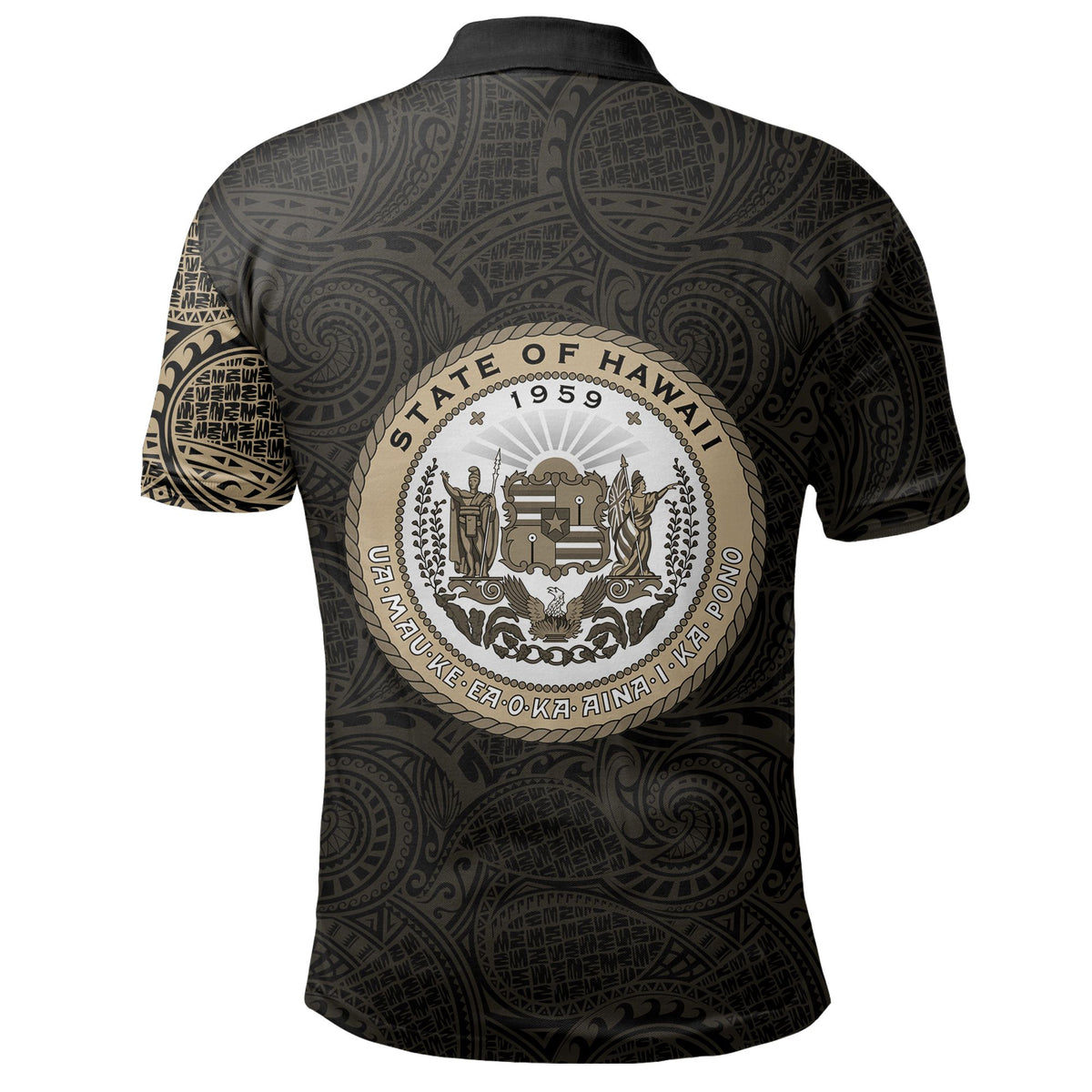 Polynesian Pride Apparel Hawaii Polo Shirt Hawaii Coat Of Arms Special Arms Polo Shirt - Polynesian Pride