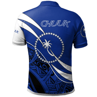 Polynesian Pride Apparel Chuuk Polo Shirt Symmetrical Lines - Polynesian Pride