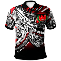Polynesian Pride Apparel Pohnpei Polo Shirt Tribal Jungle Red Pattern Unisex Red - Polynesian Pride