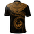 Polynesian Pride Apparel Pohnpei Polynesian Polo Shirt Pohnpei Waves (Golden) - Polynesian Pride