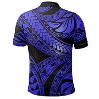 Polynesian Pride Apparel Polo Shirt Tribal Polynesian Blue Ali Style Polo Shirt - Polynesian Pride
