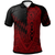 Polynesian Pride Apparel Chuuk Polo Shirt Red Color Symmetry Style Unisex Black - Polynesian Pride