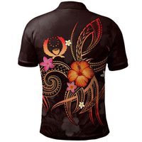 Polynesian Pride Apparel Pohnpei Polynesian Polo Shirt Legend of Pohnpei (Red) - Polynesian Pride
