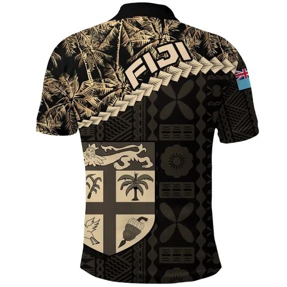 Polynesian Pride Apparel Fiji Polo Shirt Golden Coconut - Polynesian Pride
