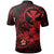 Polynesian Pride Apparel Polynesian Hawaii Kanaka Maoli Polo Shirt Humpback Whale With Hibiscus (Red) - Polynesian Pride