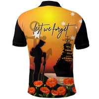 Polynesian Pride Clothing ANZAC Day Navy Soldier Polo Shirt - Polynesian Pride