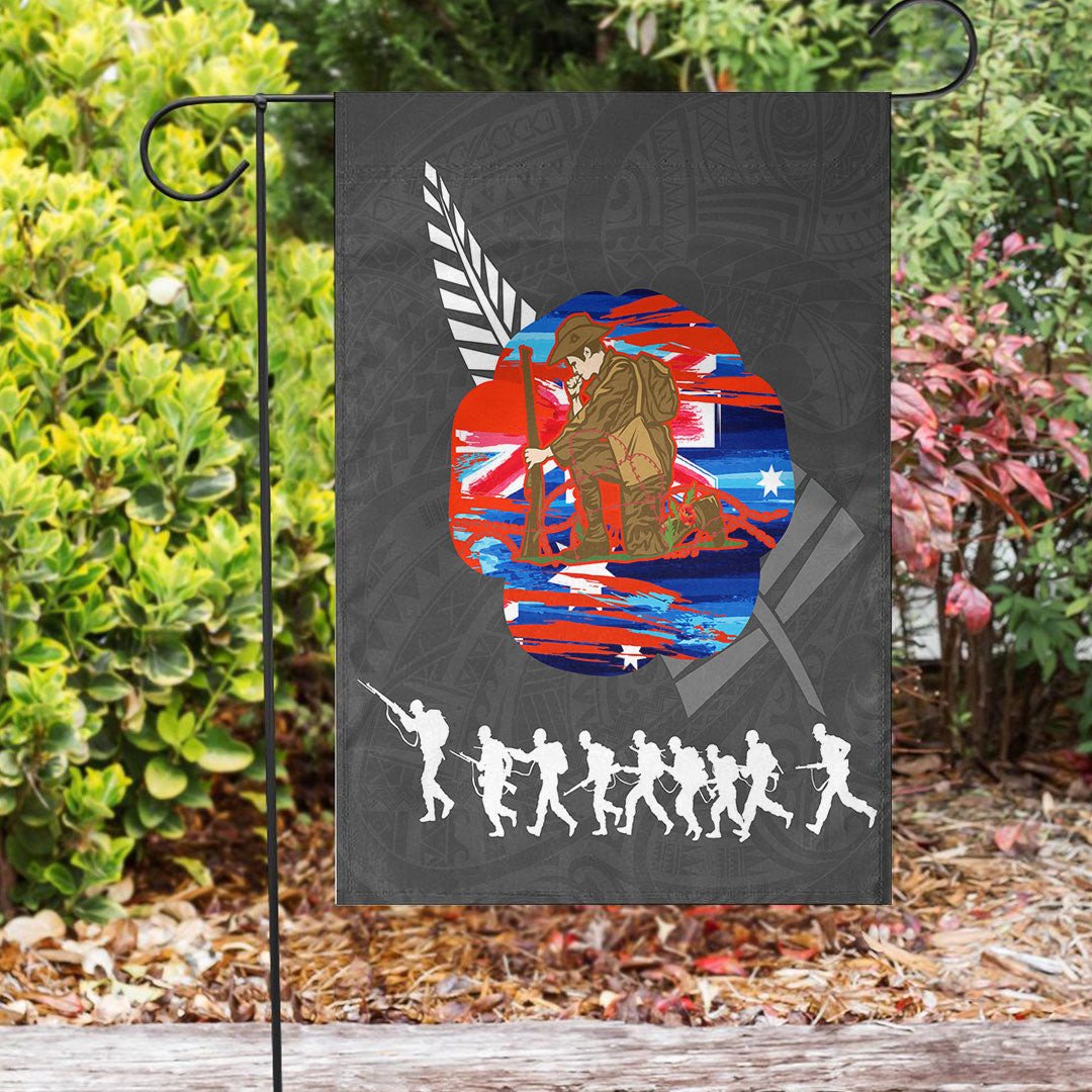 Polynesian Pride Flag - New Zealand Anzac Red Poopy Flag - Polynesian Pride