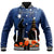 Polynesian Pride Clothing - Anzac Day Navy Blue Baseball Jacket - Polynesian Pride