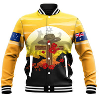 Polynesian Pride Clothing - Anzac Day Lest We Forget Animal Baseball Jacket - Polynesian Pride