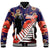 Polynesian Pride Clothing - Anzac Day Fern & Poppy Baseball Jacket - Polynesian Pride