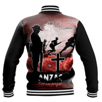Polynesian Pride Clothing - Anzac Day We Will Remember Them Special Version Baseball Jacket - Polynesian Pride