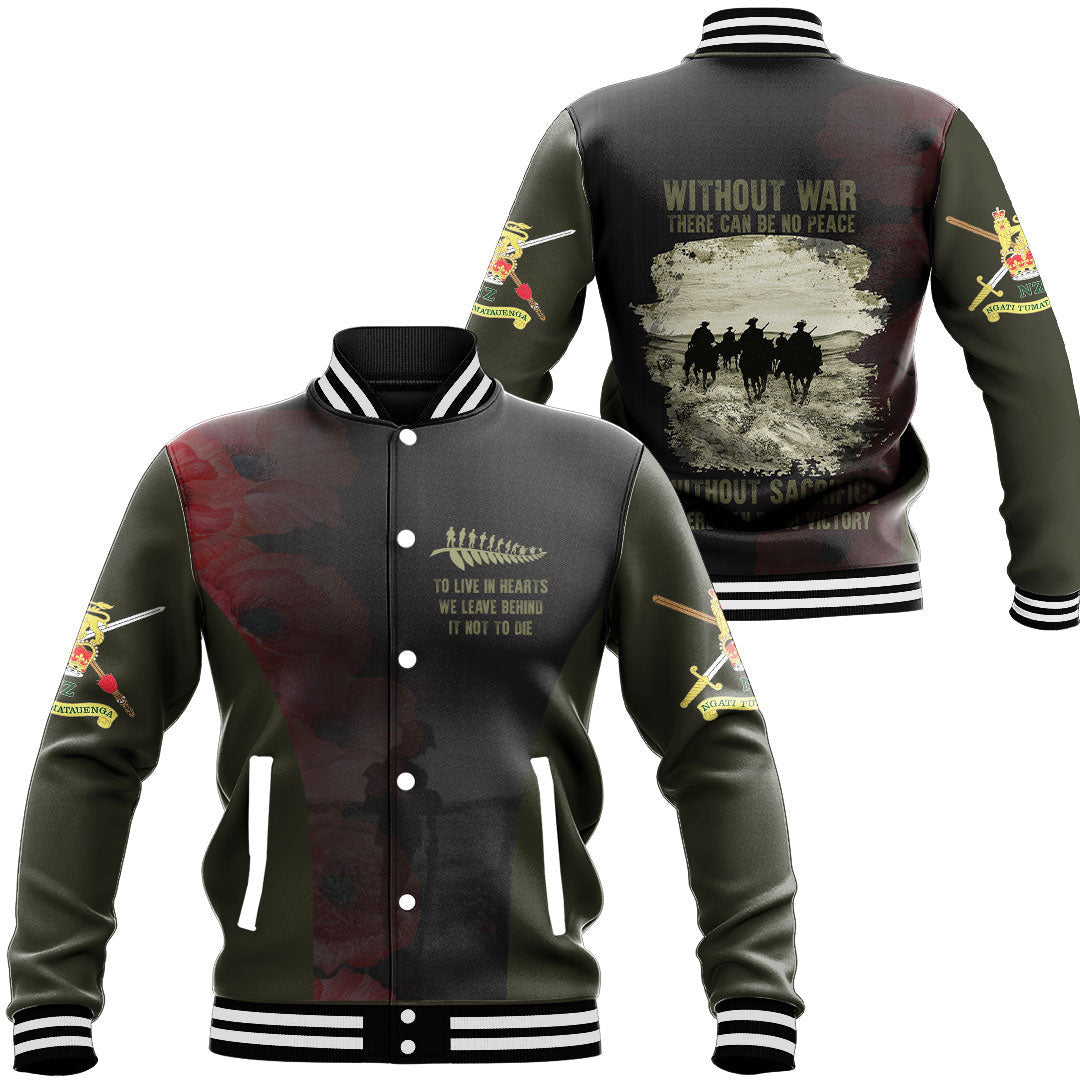 Polynesian Pride Clothing - Anzac DayThe Salute To Heroes Baseball Jacket Unisex Black - Polynesian Pride