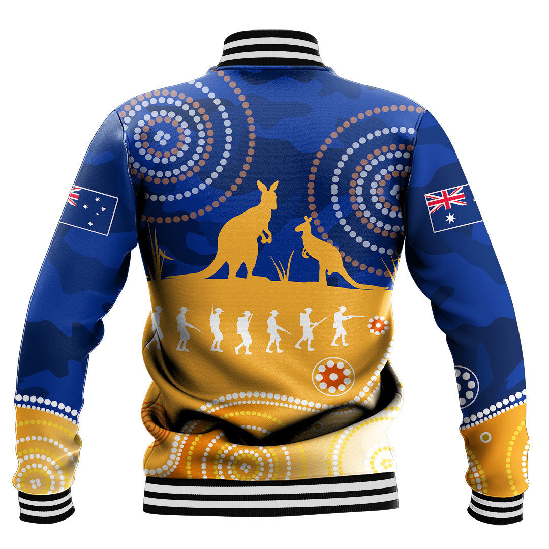 Polynesian Pride Clothing - Australia Anzac Camouflage Vitality Baseball Jacket - Polynesian Pride