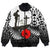 Polynesian Pride Clothing - Anzac Day Poppy Remembrance Bomber Jacket Unisex Black - Polynesian Pride