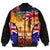Polynesian Pride Clothing - Anzac Day World War II Commemoration 39 - 45 Bomber Jacket Unisex Black - Polynesian Pride