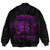 Polynesian Pride Clothing - Anzac Day Remember Australia & New Zealand Purple Bomber Jacket Unisex Black - Polynesian Pride