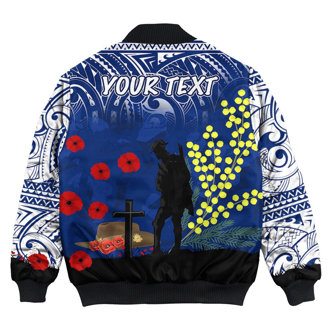 Polynesian Pride Clothing - (Custom) New Zealand Soldier Bomber Jacket - Polynesian Pride
