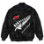 Polynesian Pride Clothing - Anzac Fern Lest We Forget Bomber Jacket Unisex Black - Polynesian Pride