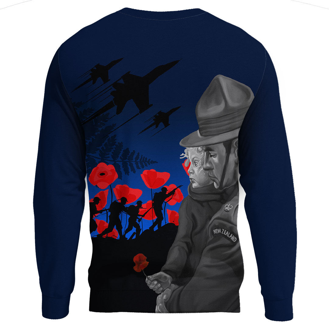 Polynesian Pride Clothing - New Zealand Remembrance.Sweatshirt - Polynesian Pride