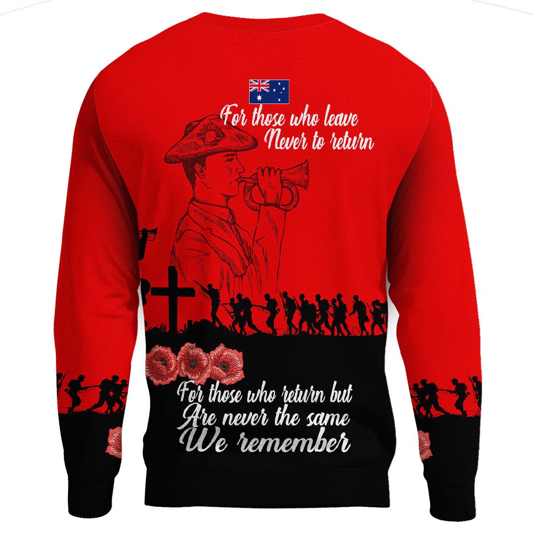 Polynesian Pride Clothing - Lest We Forget For Those Who Leave Never To Return.Sweatshirt - Polynesian Pride