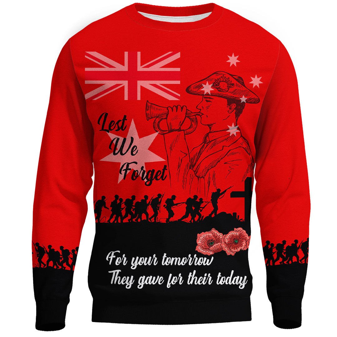 Polynesian Pride Clothing - Lest We Forget For Those Who Leave Never To Return.Sweatshirt - Polynesian Pride