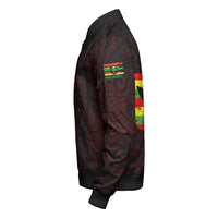 Polynesian Pride Jacket - Hawaii Kanaka Hibiscus Style Sleeve Zip Bomber Jacket LT10 - Polynesian Pride
