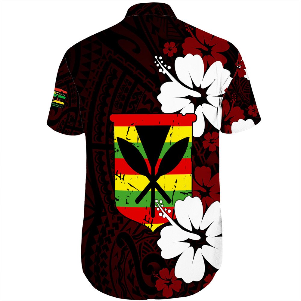 Polynesian Pride Short Sleeve Shirt - Hawaii Kanaka Hibiscus Style Short Sleeve Shirt LT10 - Polynesian Pride