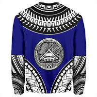 Polynesian Pride Sweatshirt - American Samoa Tattoo Chief Sweatshirt LT10 - Polynesian Pride