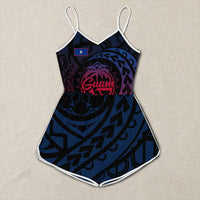 Polynesian Pride Clothing - Guam Rising Style Womens Romper LT10 Black - Polynesian Pride