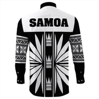 Polynesian Pride Long Sleeve Button Shirt - Samoa Black Saturday Long Sleeve Button Shirt LT10 - Polynesian Pride