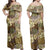 Polynesian Dress - Golden Samoan Mana Malu Tapa Off Shoulder Long Dress LT10 Women Gold - Polynesian Pride