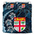 Polynesian Pride Home Set - Fiji Coat of Arms Turtle Palm Tree Bedding Set (Duvet Cover and Pillow Cases) LT10 Blue - Polynesian Pride