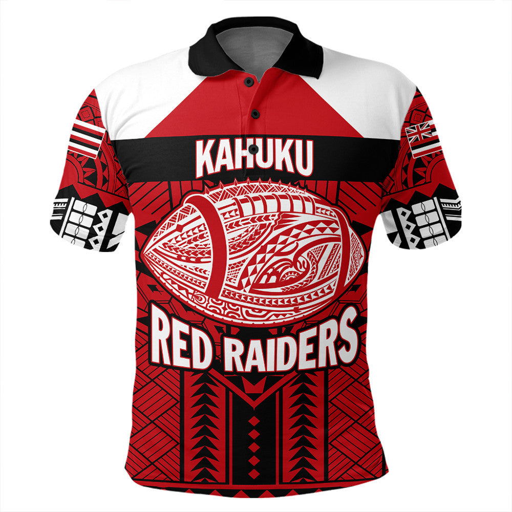 Polynesian Pride Apparel Custom Hawaiian High Kahuku Polo Shirt LT10 Red - Polynesian Pride