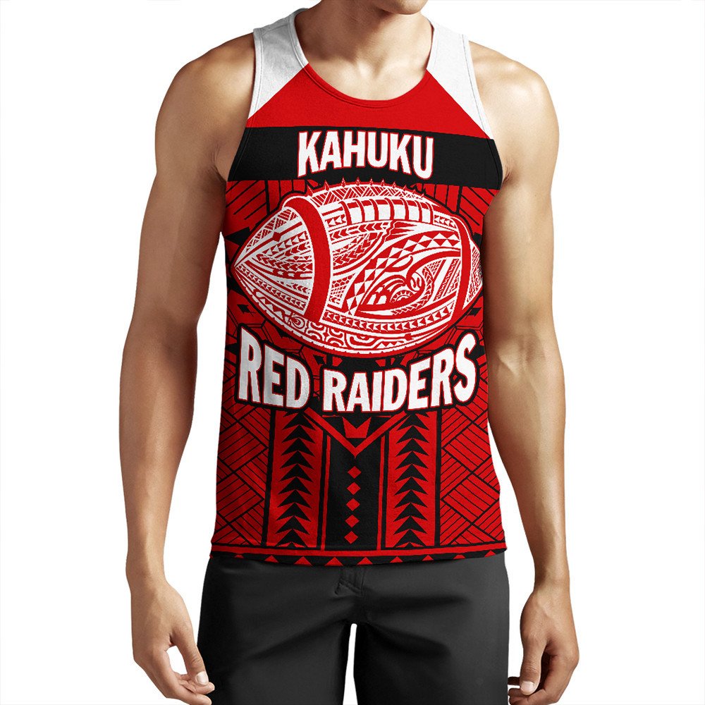 Polynesian Pride Clothing - Personalized Hawaiian High Kahuku Tank Top LT10 Red - Polynesian Pride