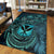 Polynesian Pride Home Set - Hawaii Kanaka Maoli Turquoise Tiare Honu Area Rug LT10 - Polynesian Pride