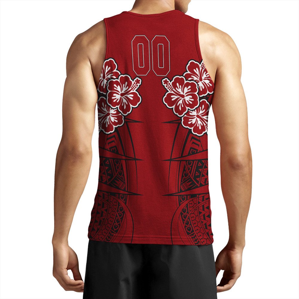 Polynesian Pride Clothing - Personalized Hawaii Spearhead Hibiscus Polynesian Tank Top LT10 - Polynesian Pride