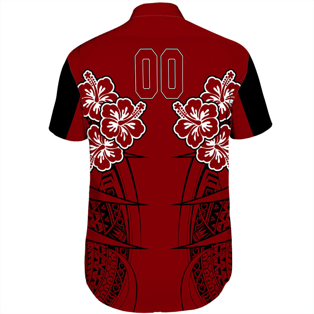 Polynesian Pride Shirt - Personalized Hawaii Spearhead Hibiscus Polynesian Short Sleeve Shirt LT10 - Polynesian Pride