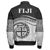 Polynesian Pride Jacket - Fiji Rugby Concept Sleeve Zip Bomber Jacket LT10 - Polynesian Pride